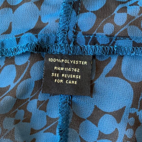 Fletcher Sheer Short Statement Sleeve Blouse Bow Tie Neck Whimsigoth Dark Fairy - Picture 9 of 9